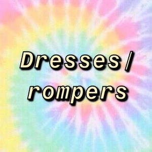 Dresses and rompers below